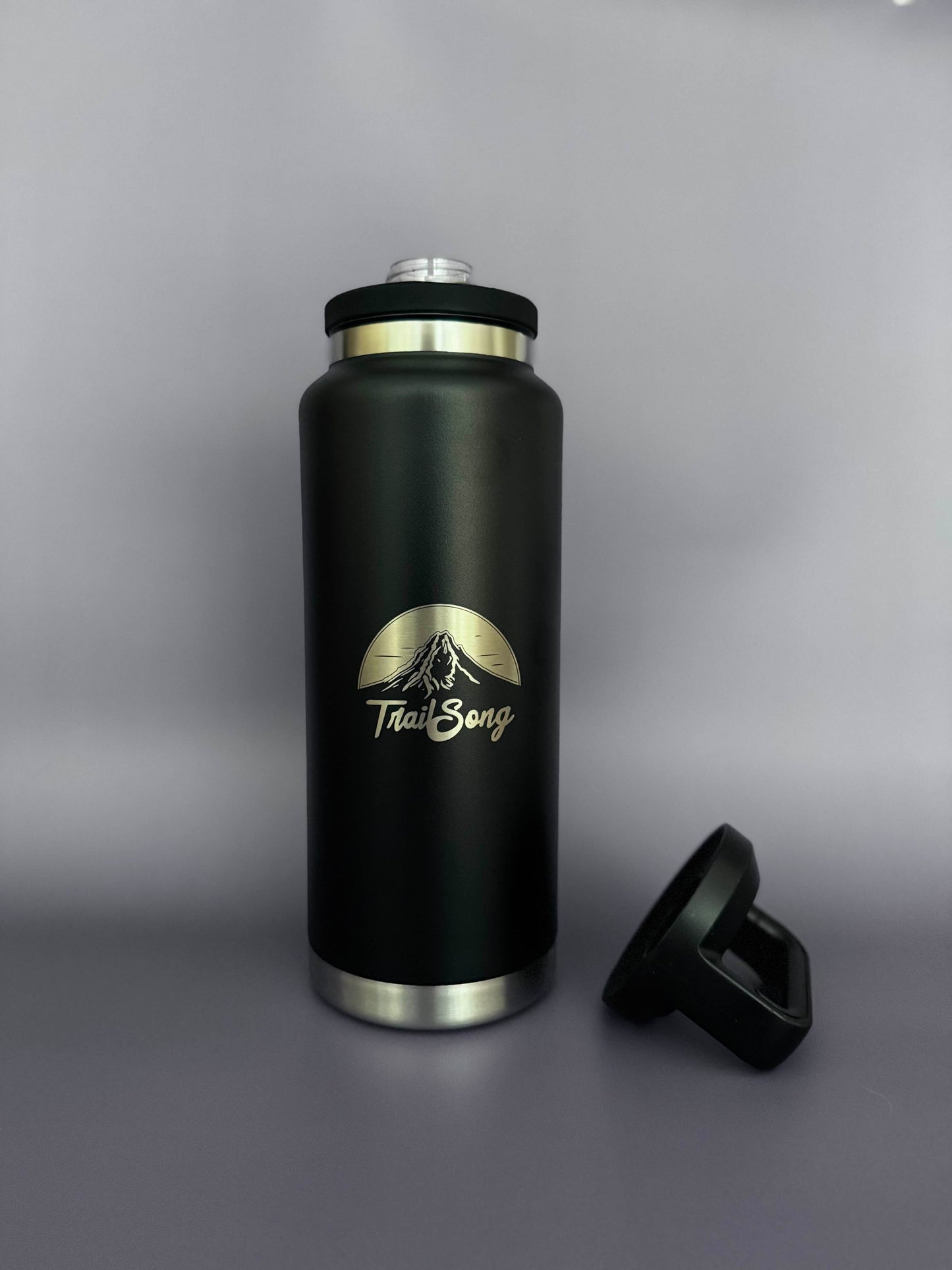 Trail Song Water Bottle - Charcoal Black