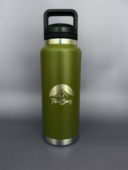 Trail Song Water Bottle - Forest Green