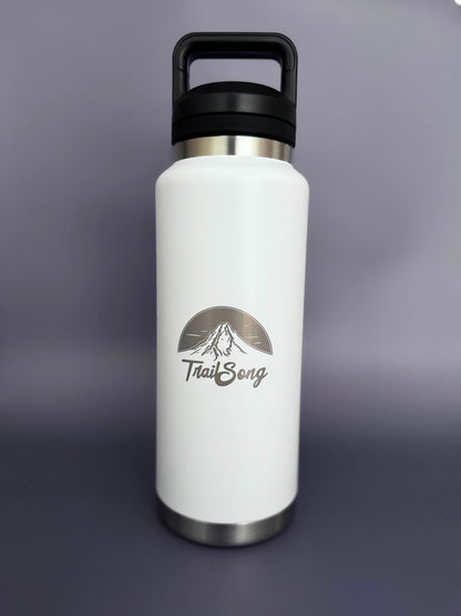 Trail Song Water Bottle - Ghost White